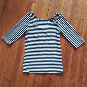 Theory | Black and white striped top
